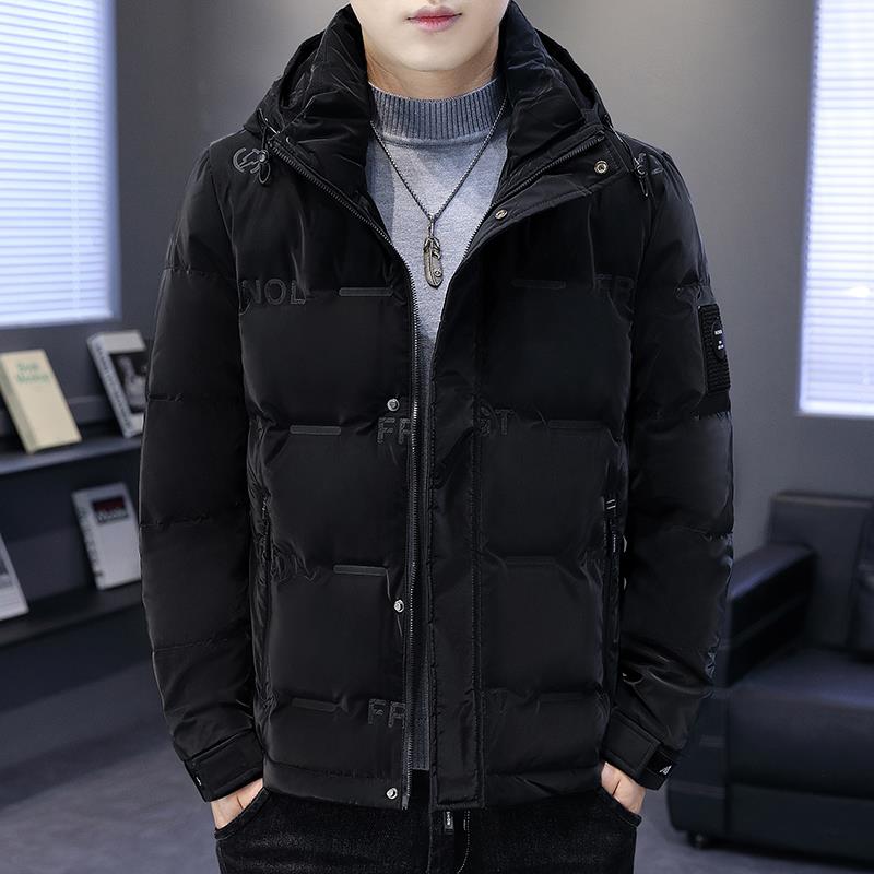 冬季新款羽绒服男潮牌连帽加厚保暖青少年潮流痞帅白鸭绒冬装外套