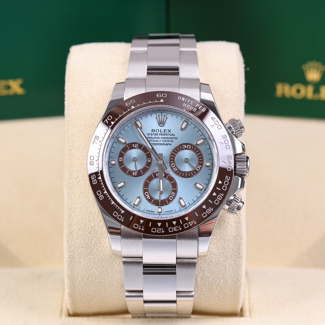 95新 Rolex/劳力士 迪通拿m116506-0001 普刻冰蓝迪2018年保卡