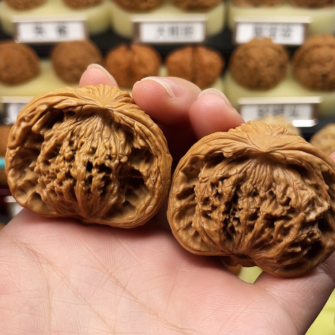 文玩核桃把件虎头蛇42全品612