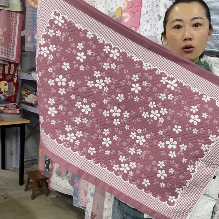 棉特价酒红色小雪花