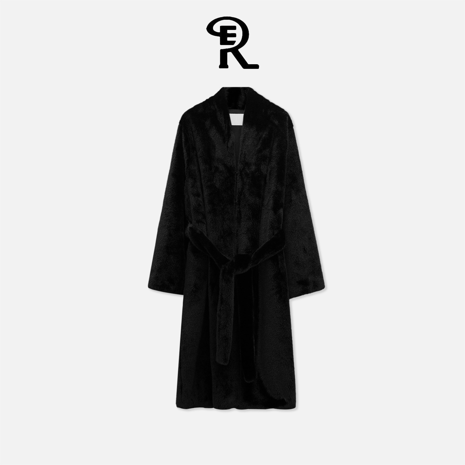 人造皮草 RE复古环保仿貂毛皮草大衣长款外套百搭RE453059