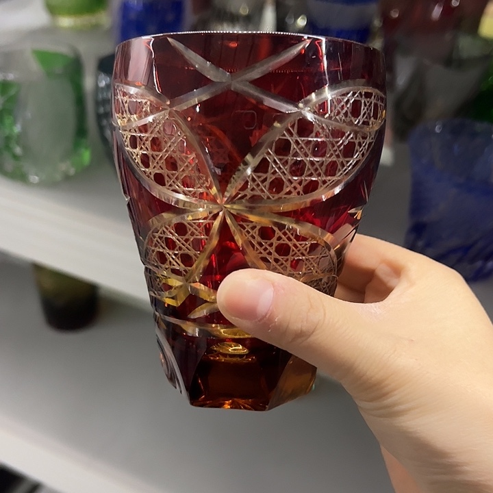 ༒***亚水晶玻璃手柄款微瑕一个