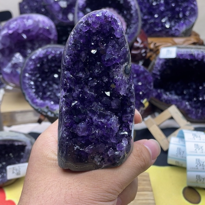 紫晶珠宝半成品未镶嵌