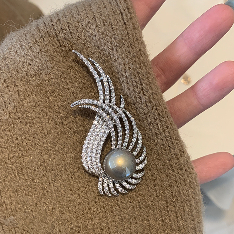 【米拉推荐】ML01365-优雅天使翅膀领针