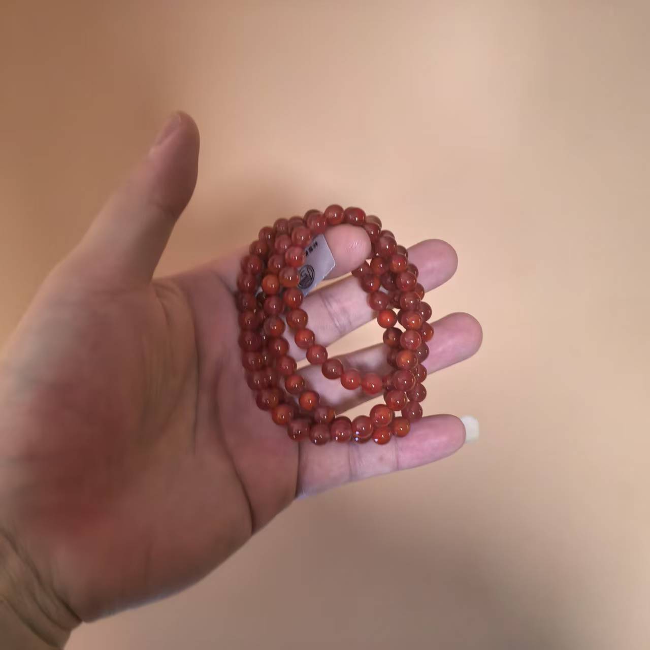 左边婷姐丨南红多圈手串（Z1105）