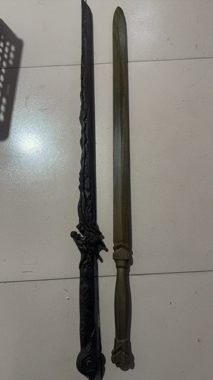黑檀黑金古刀 绿檀木剑