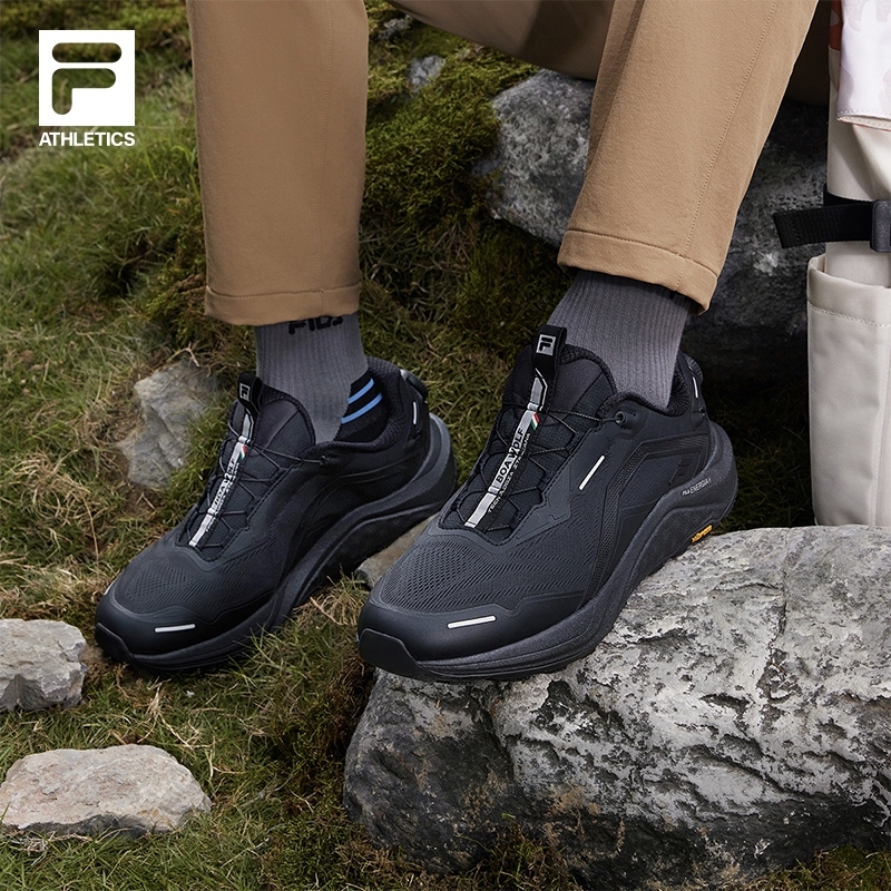 Fila/斐乐 男鞋 2024早春四季款防滑耐磨户外运动跑鞋A12M411204F