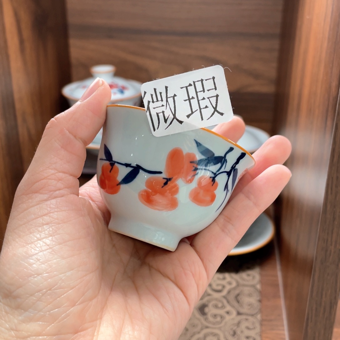 微瑕釉下彩纯手绘