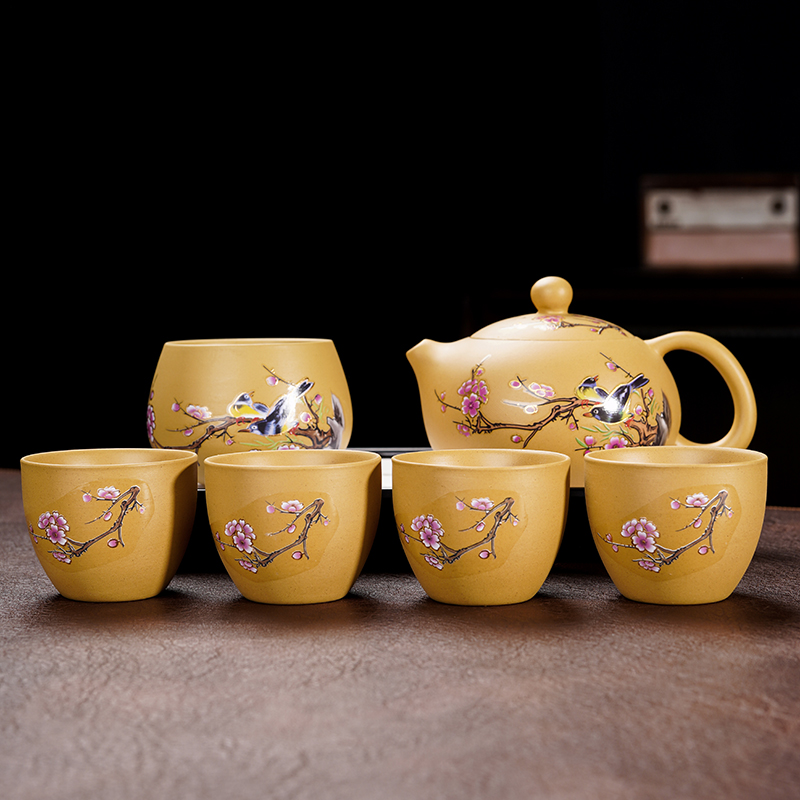 黄段喜上眉梢一壶五杯