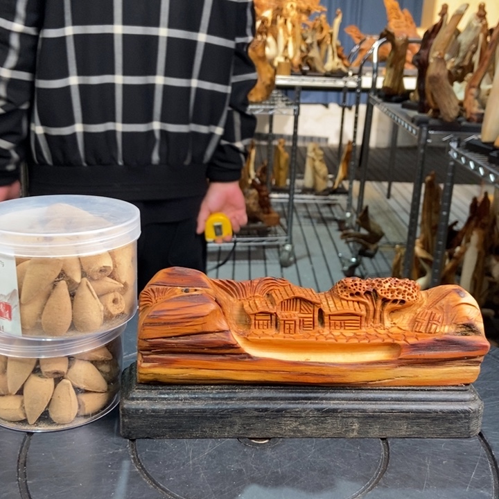 柏木（崖柏）山水倒流香送两盒香