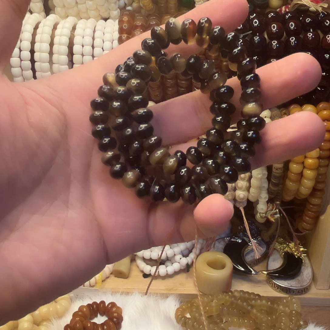 桃核吊坠0.8黑驴蹄子108