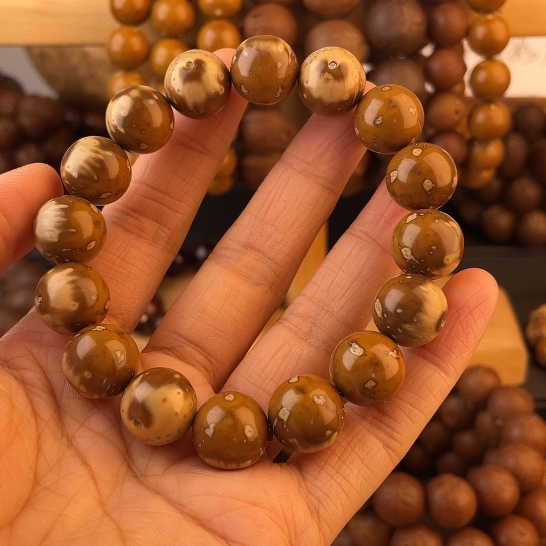 二***半紫金鼠手串紫金鼠花皮光珠