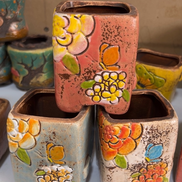 紫砂花盆粗陶材质多肉花盆