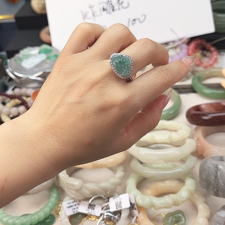 硅胶纯铜戒指美美