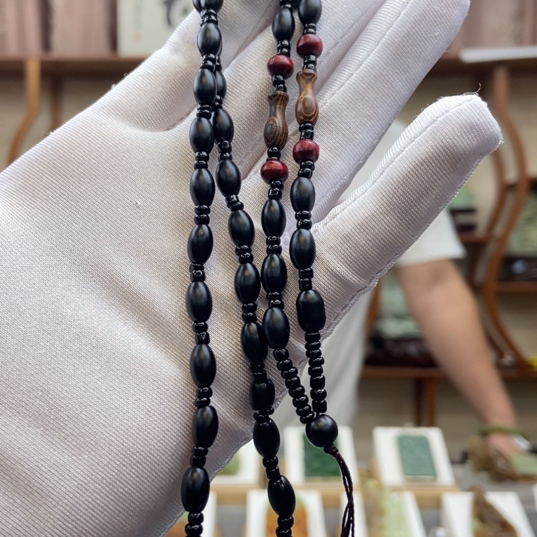 黑曜岩未镶嵌颈饰