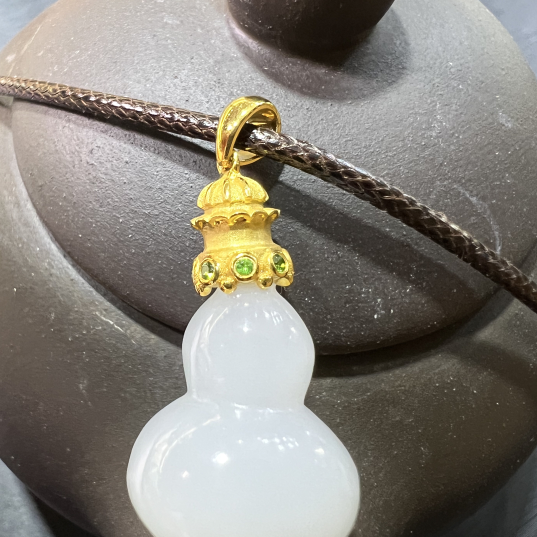 18K金镶嵌小葫芦