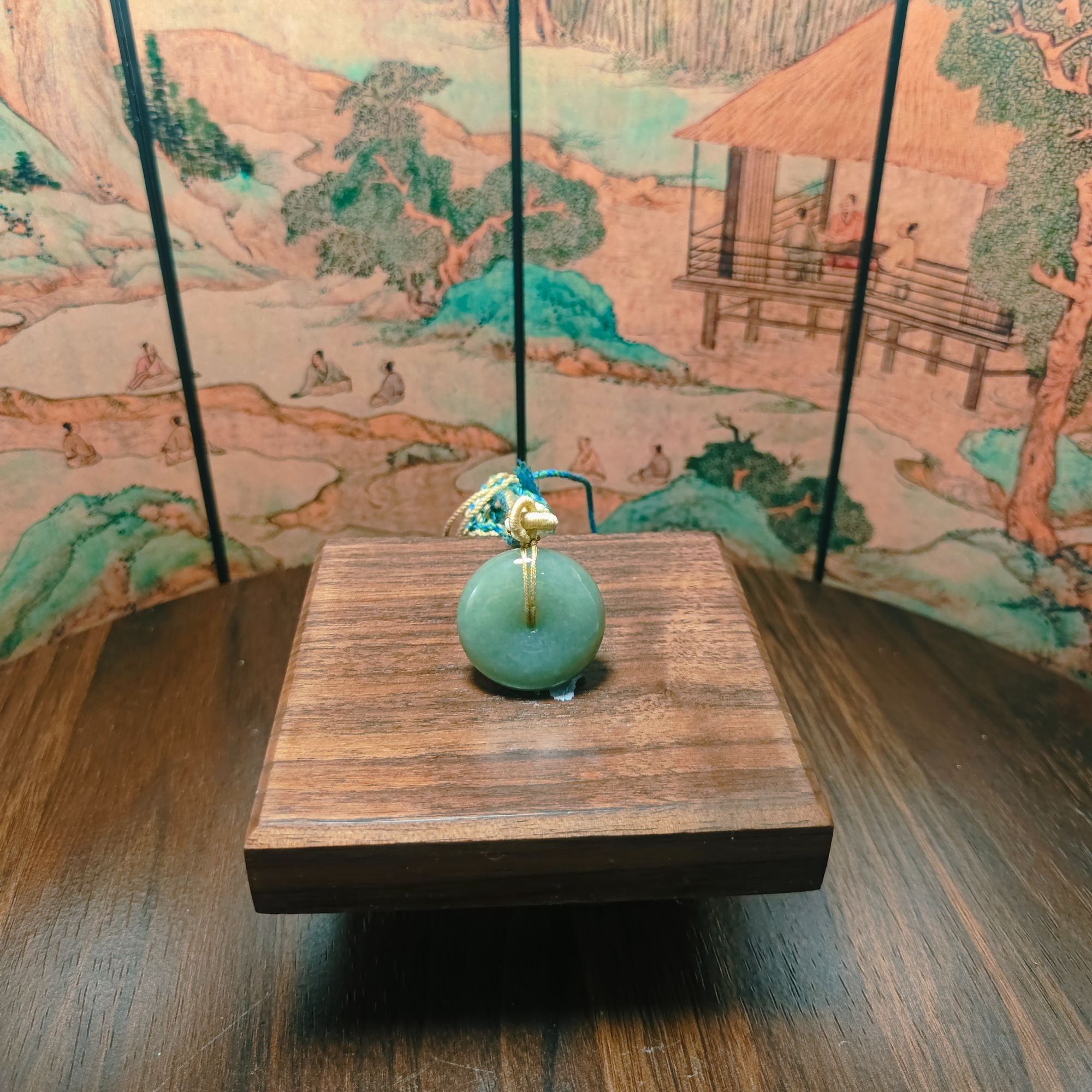 Q和田玉平安扣吊坠0897