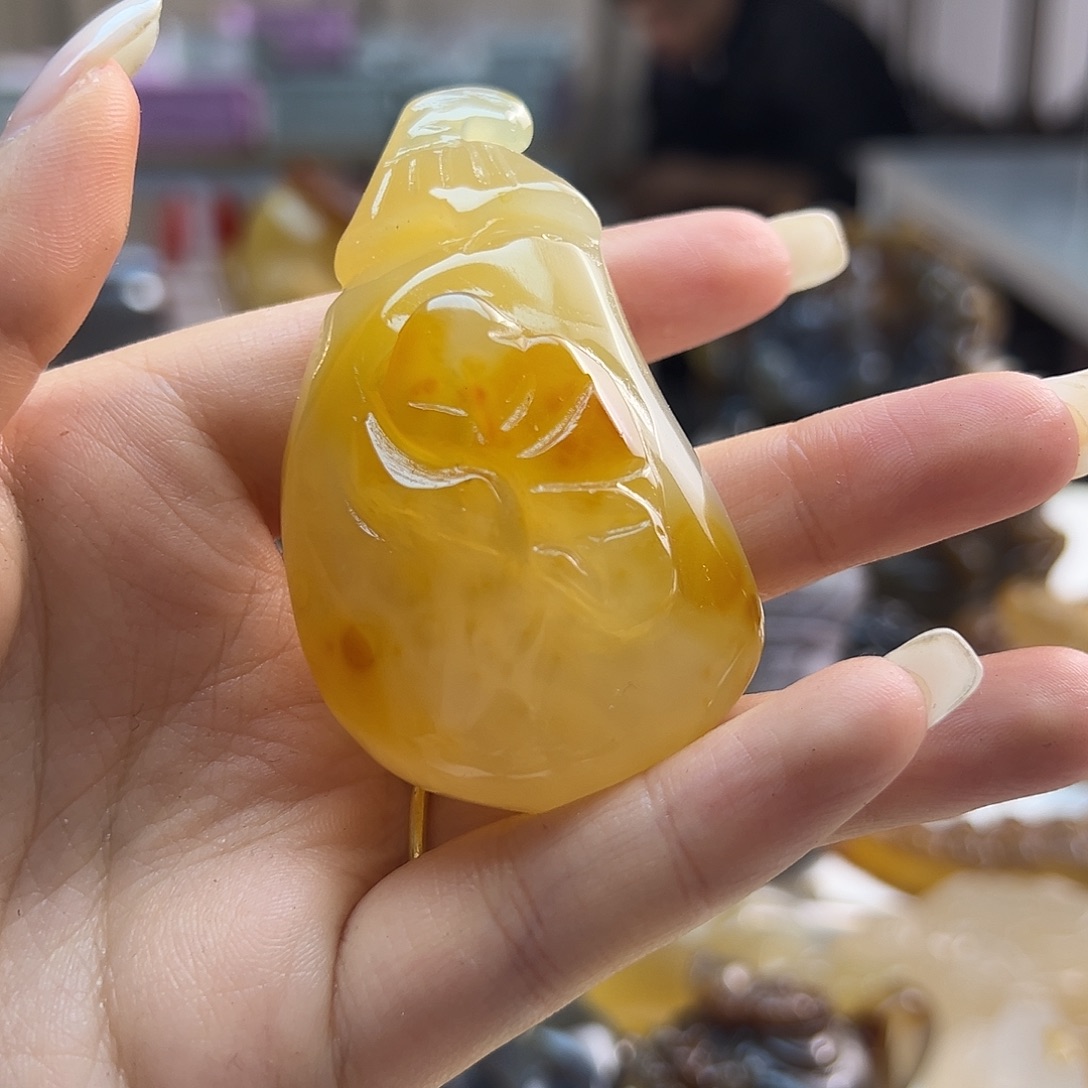 玛瑙/玉髓未镶嵌吊坠(不含链)