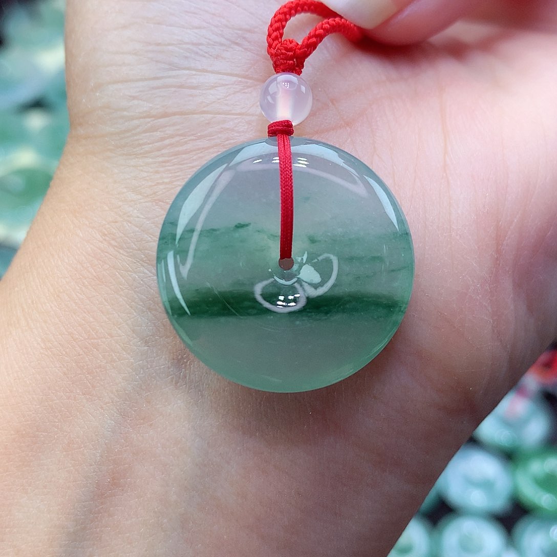 翡翠颈饰未镶嵌40尺寸25.1-5.7