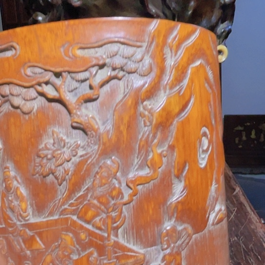 香榧木瑞**天笔筒笔筒笔