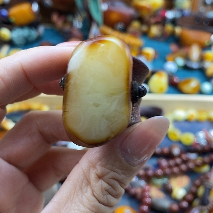 花****蜜蜡未镶嵌戒指戒指