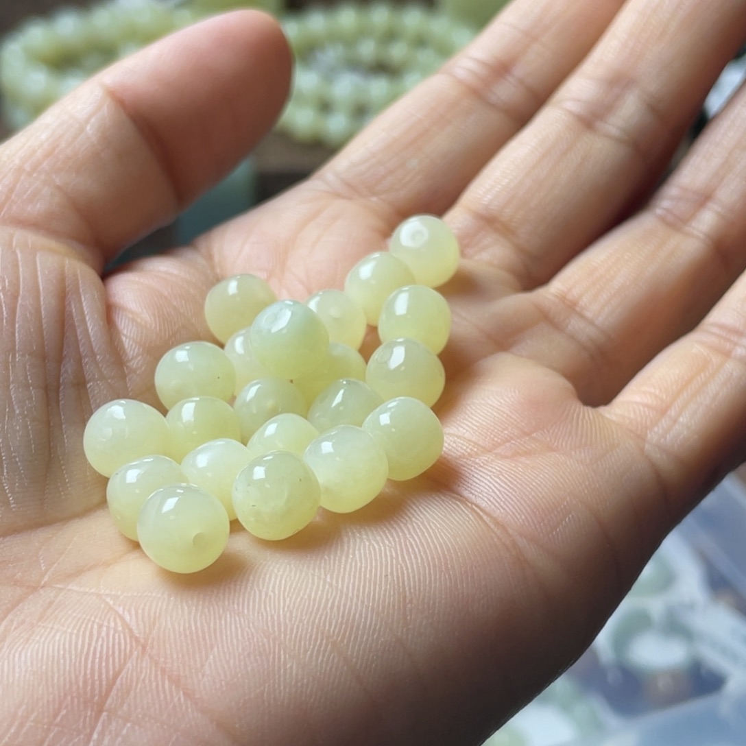 和田玉手链未镶嵌喜*