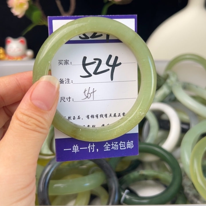 蛇纹石玉手镯未镶嵌