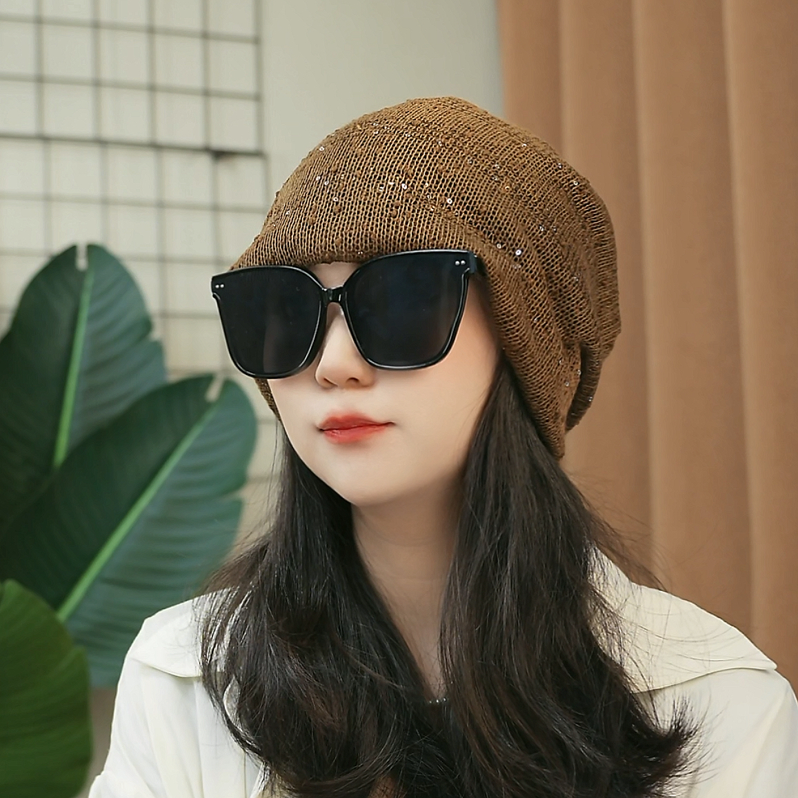 新款堆堆帽高级感防寒保暖显脸瘦男女通用开车专用