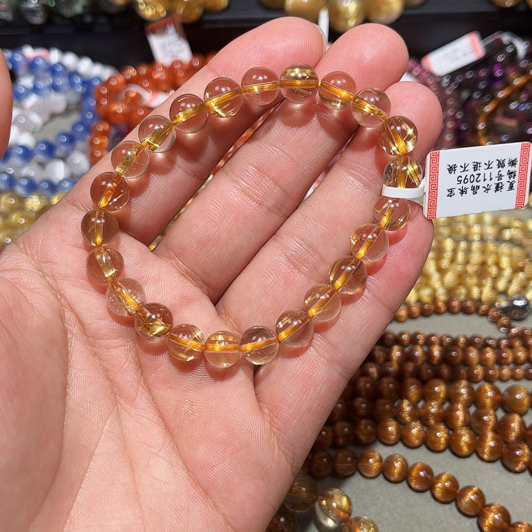 水晶手链未镶嵌钛晶手串