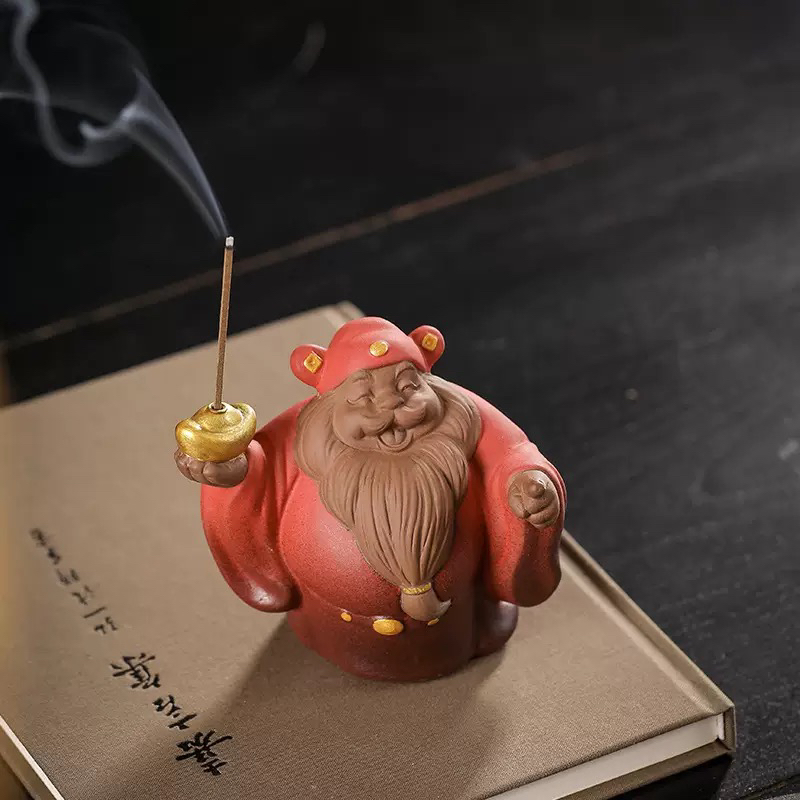 喜气财爷爷线香香插线香香炉