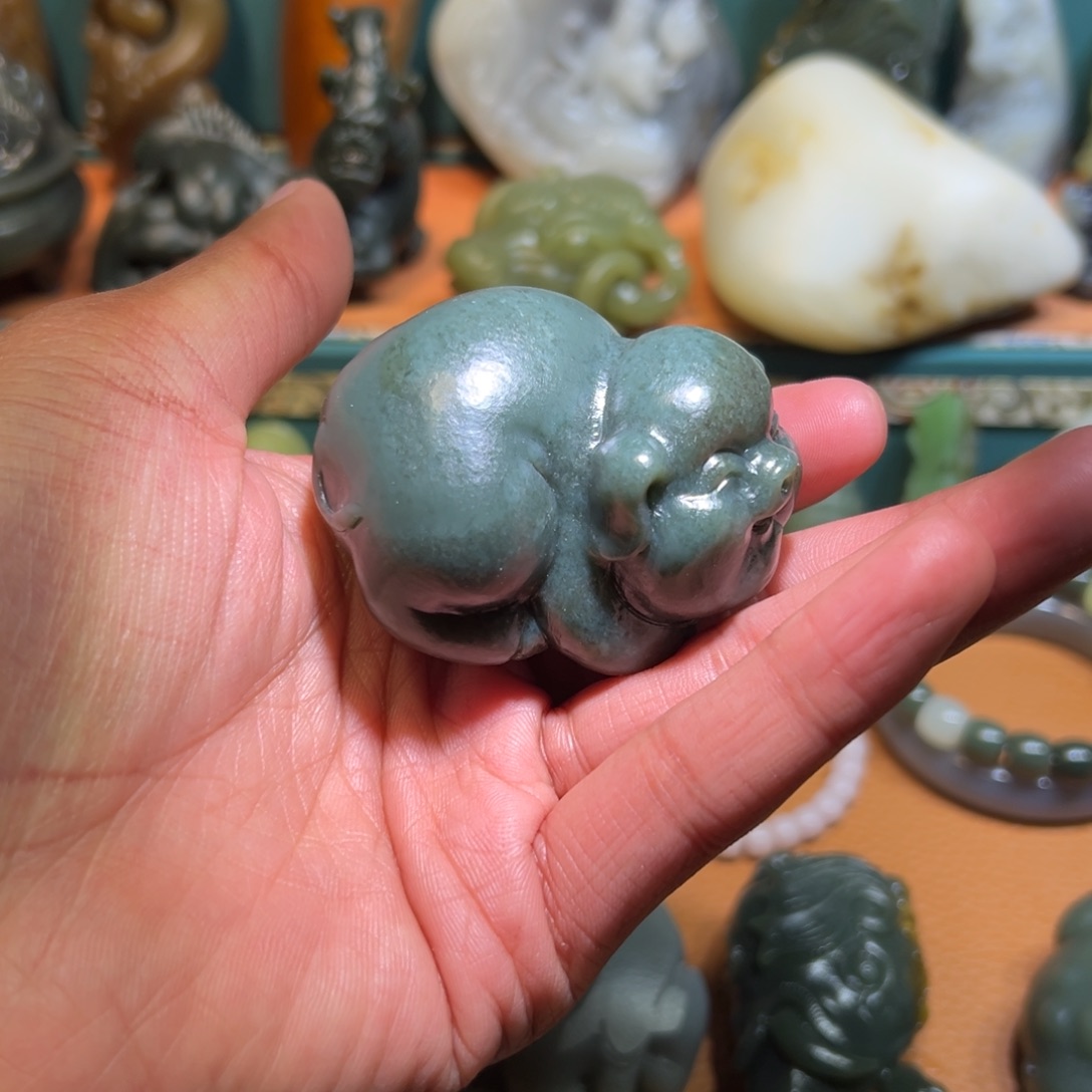 和田玉未镶嵌挂件