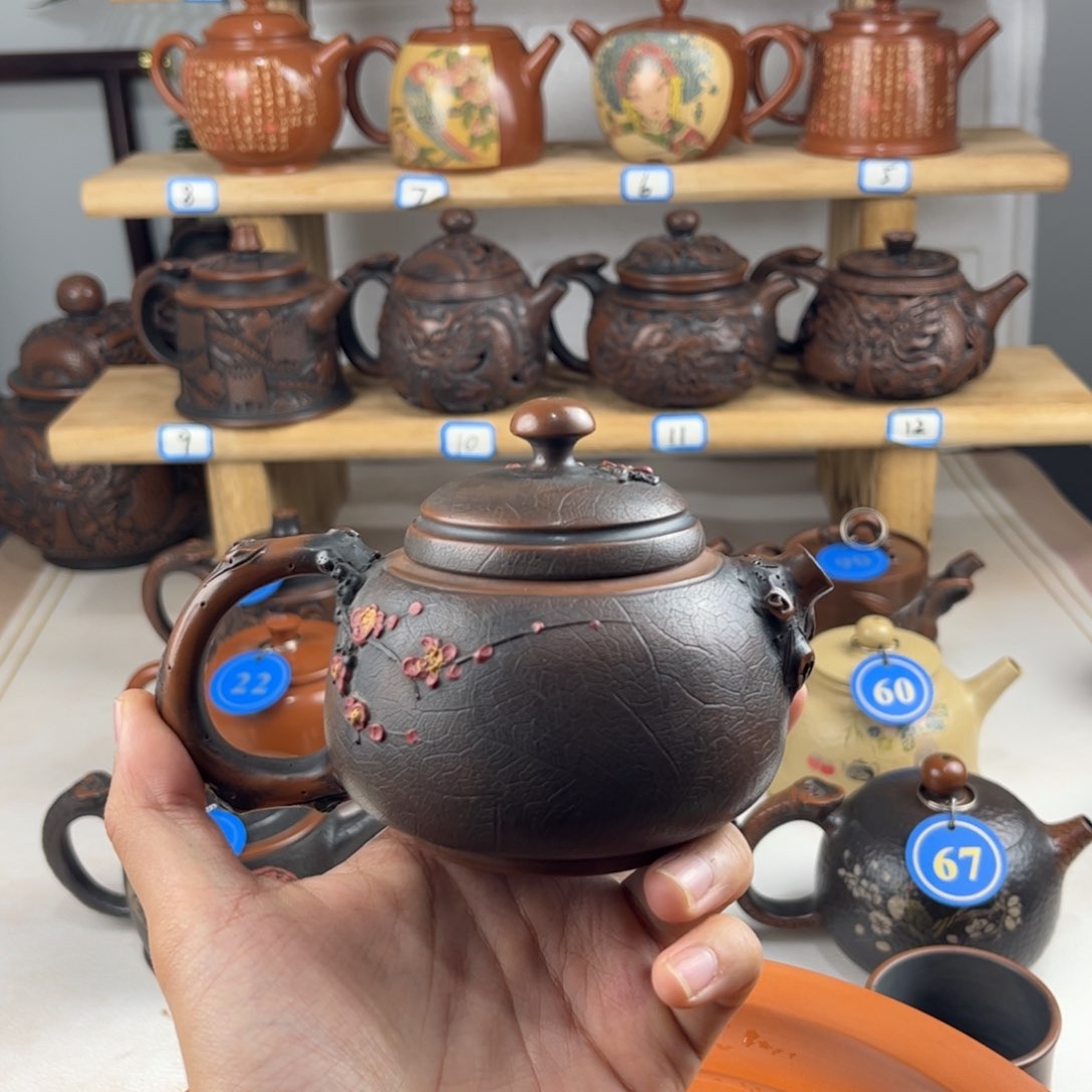 壶220cc 建水紫陶全手工制作，老匠人传承手艺