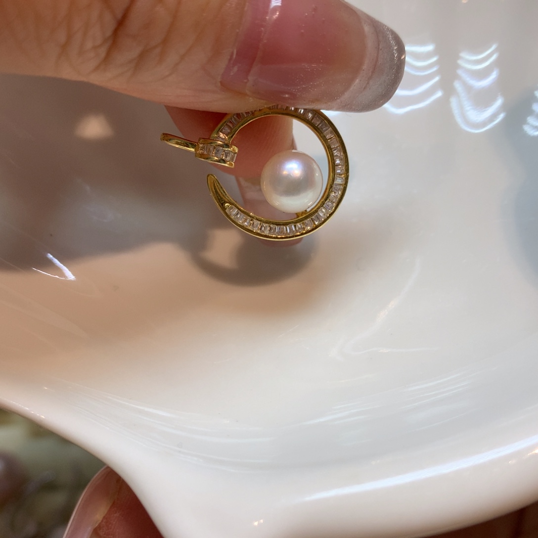 海水珍珠颈饰银S925镶嵌