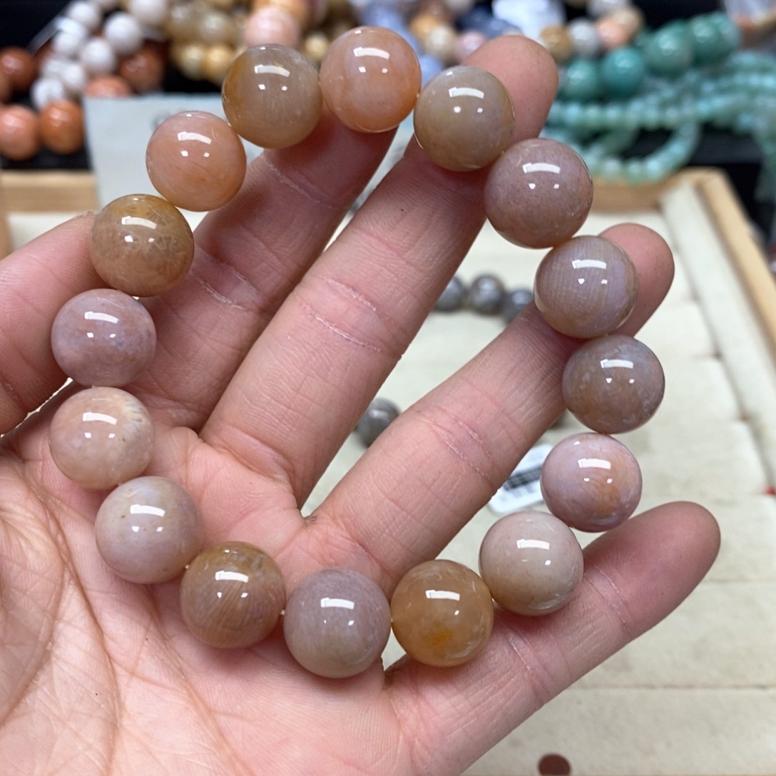 硅化珊瑚（珊瑚玉）手链未镶嵌钱****?769