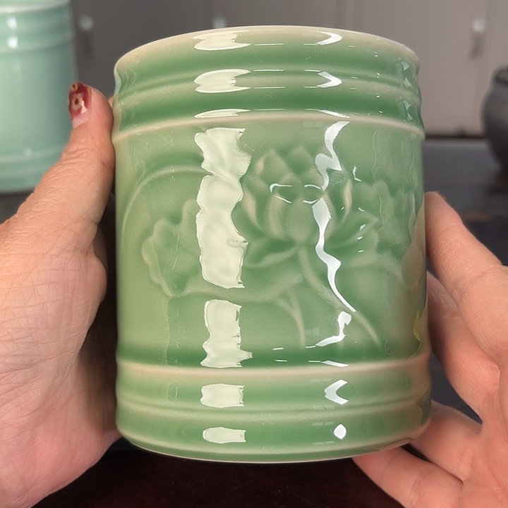 龙泉云间青瓷小米茶器