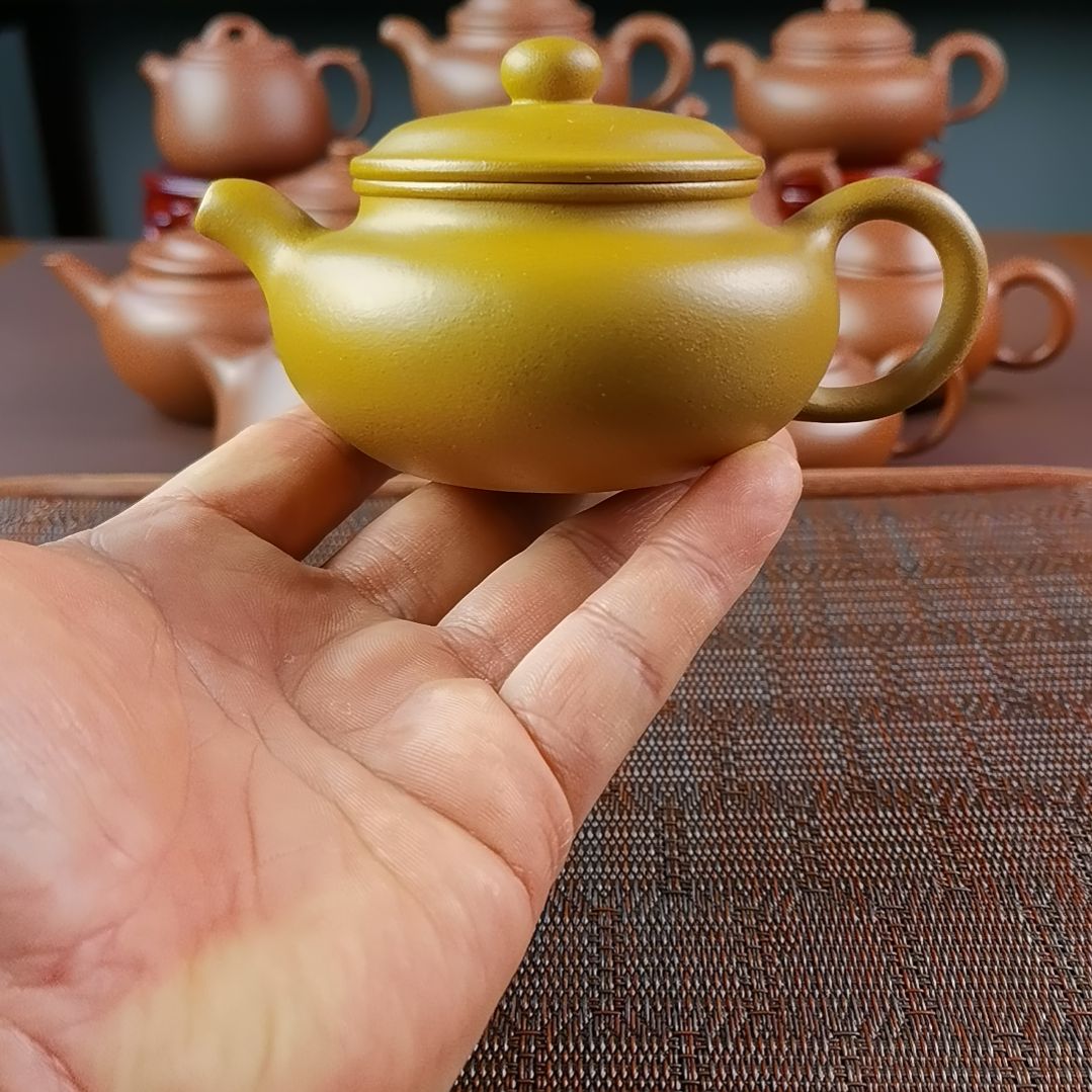 紫砂茶壶黄金段仿古200CC