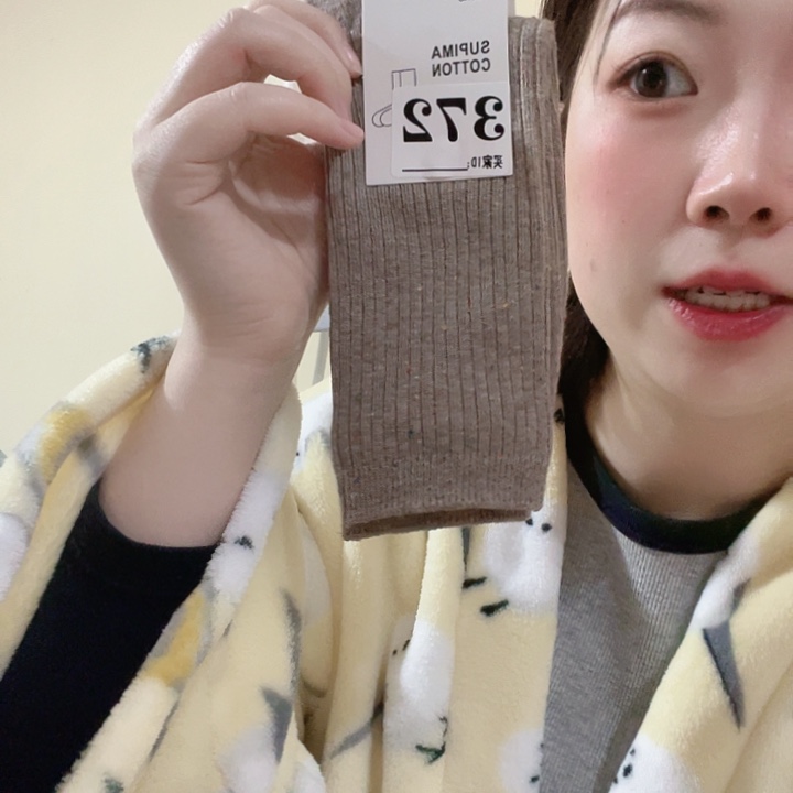 三醋酯纤维优家棕色小腿袜372