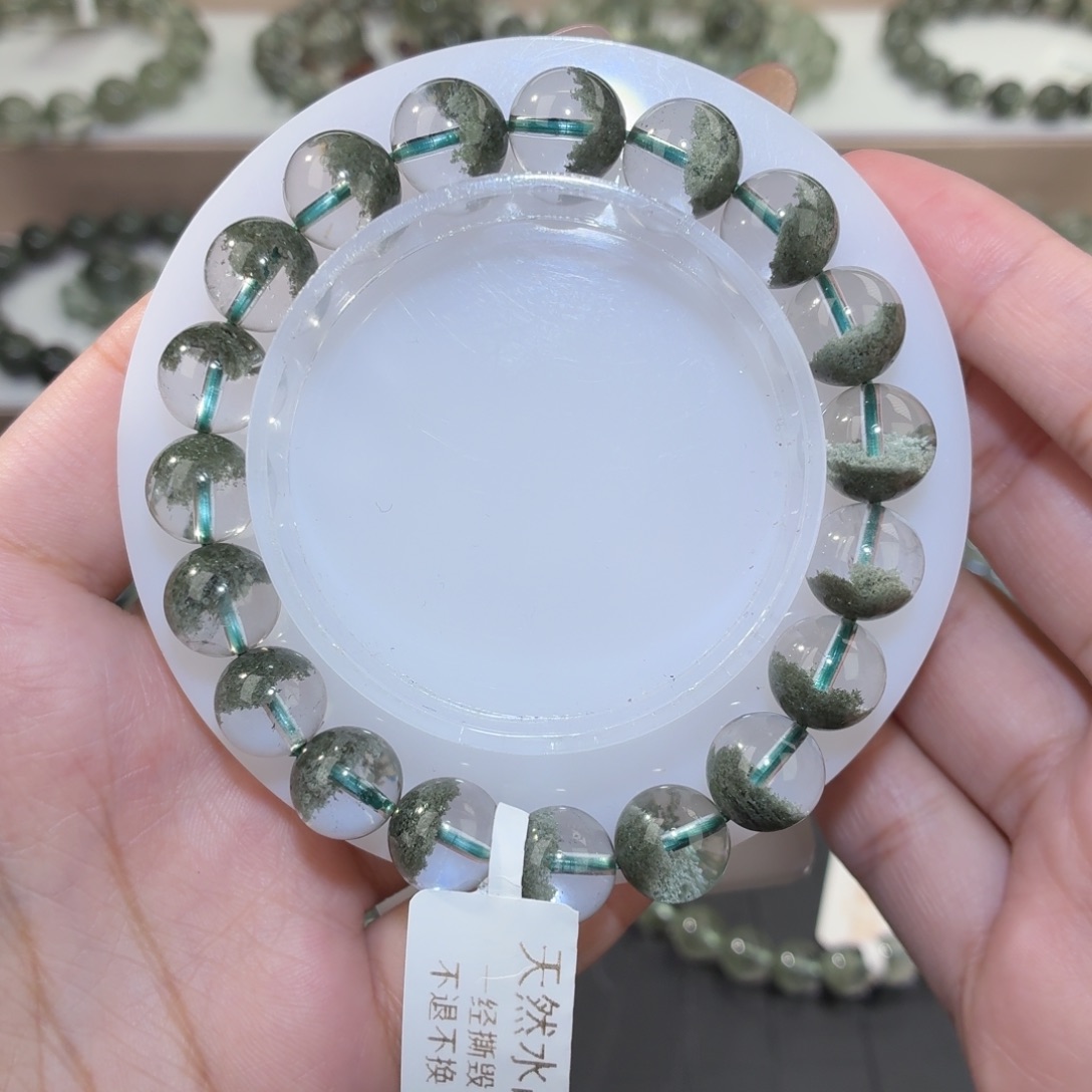 手链水晶未镶嵌8.绿幽灵聚宝盆10m