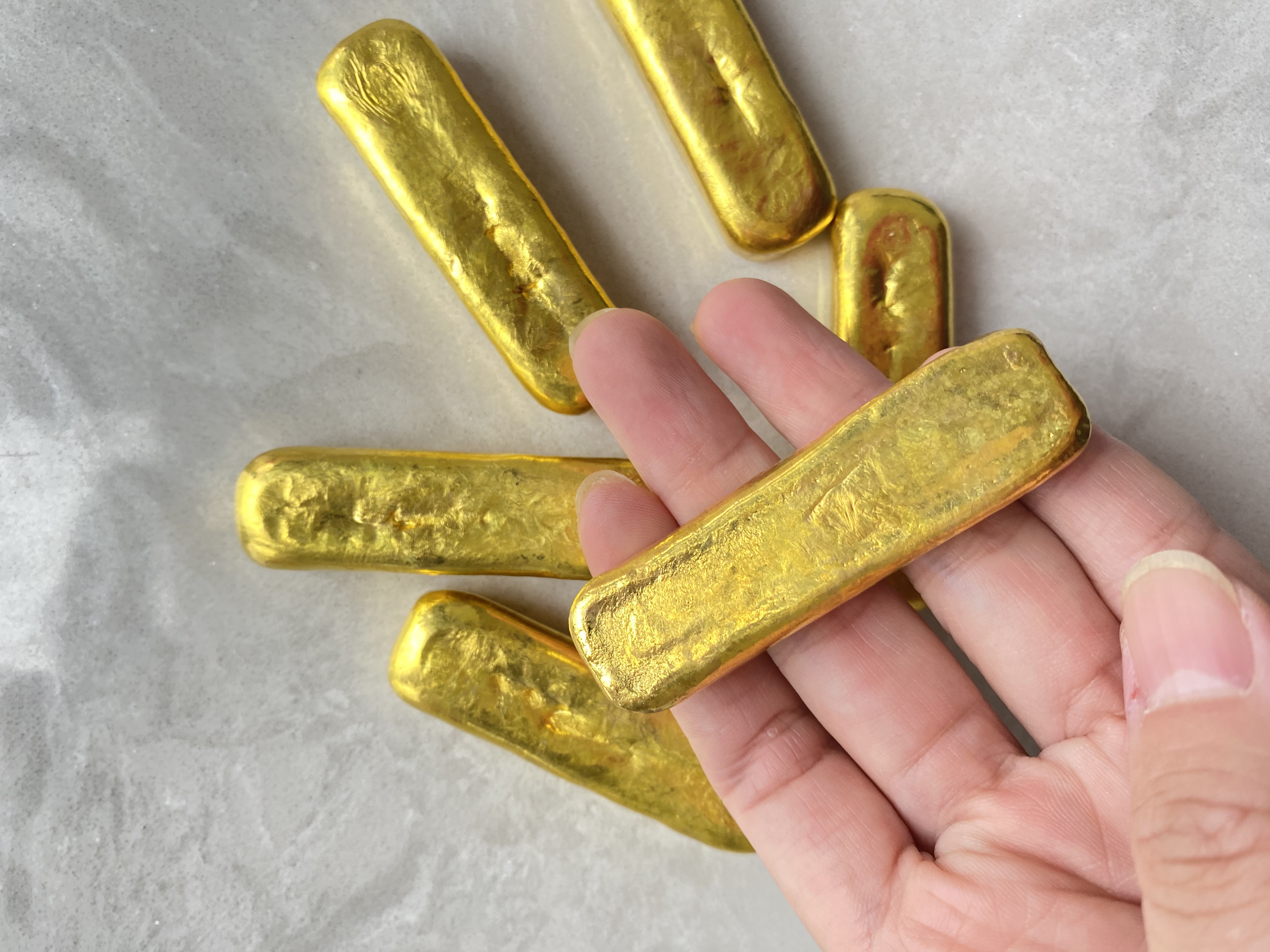 金色小长条  90克左右 创意摆件 实心 可烧可融可反复改款