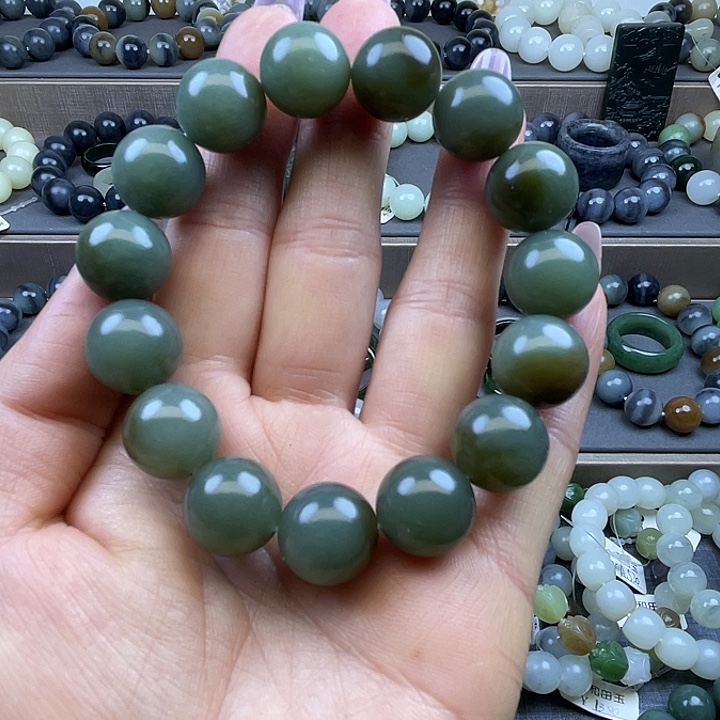 和田玉未镶嵌手链