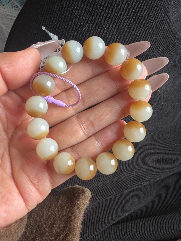 和田玉新疆料卡12精品手链 男女款