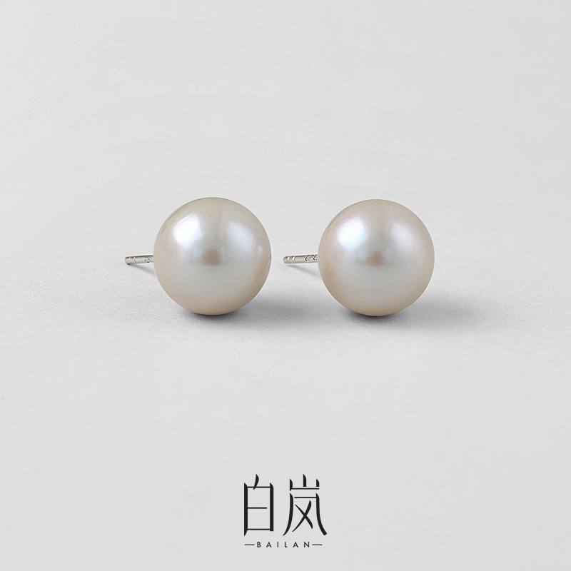 白岚爱迪生珍珠耳钉2025年新款女法式气质百搭轻奢耳饰ED3542