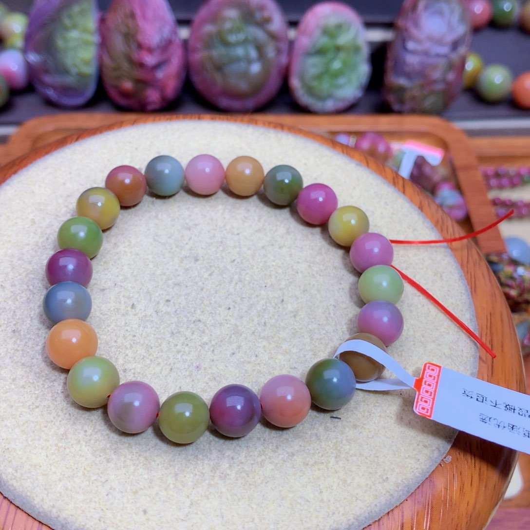 玛瑙手链未镶嵌易*栀盐源