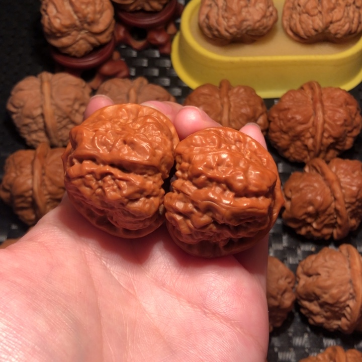 前***乐文玩核桃把件蛤蟆