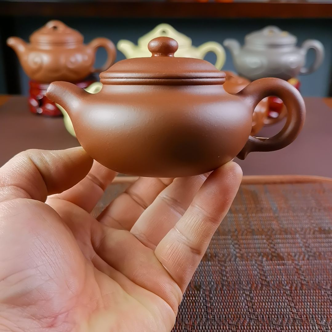 紫砂茶壶红皮龙仿古150CC国工孤品