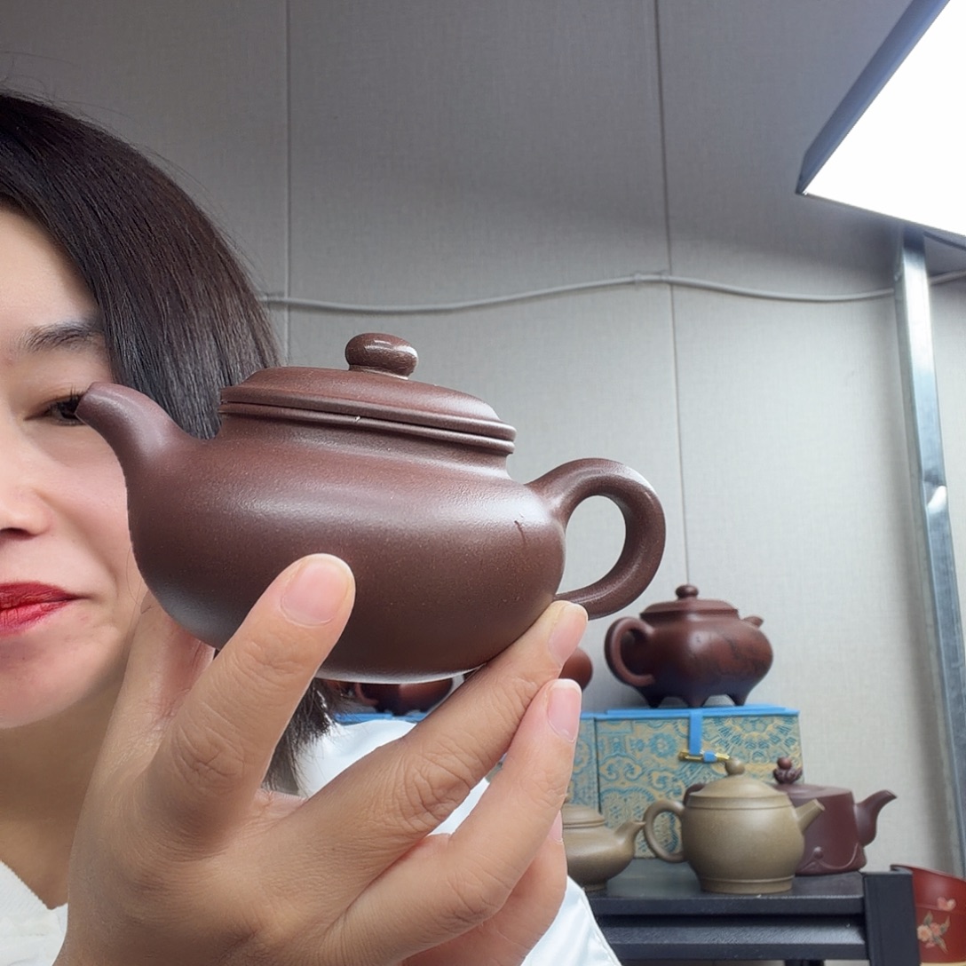 仿古壶200cc老紫泥的