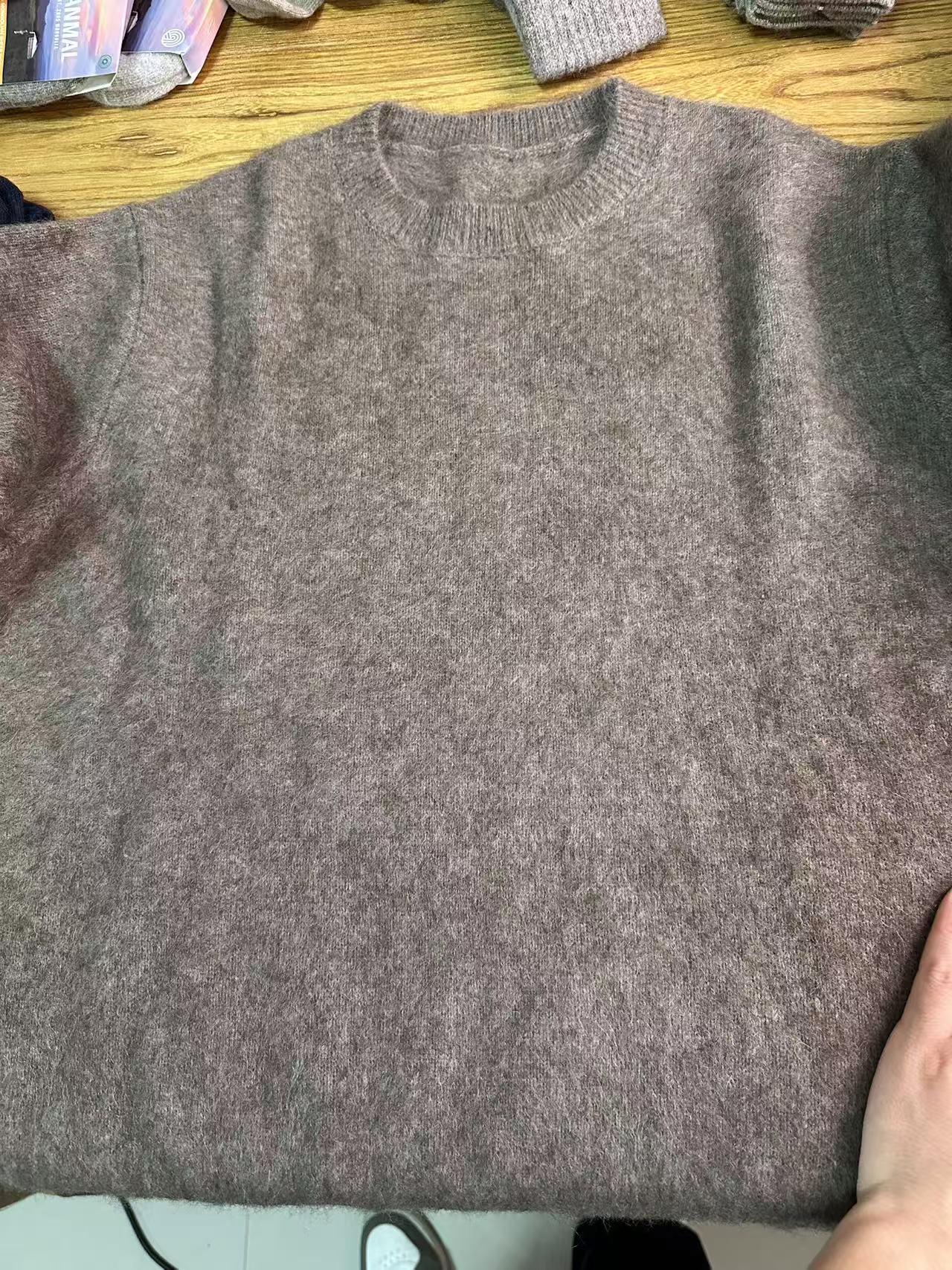 内蒙古冬季保暖绵羊毛大衣孤品