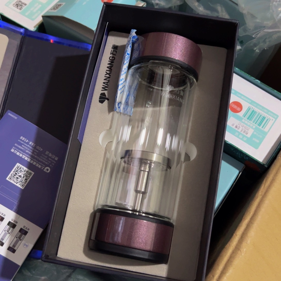 V258紫色双层玻璃杯310➕