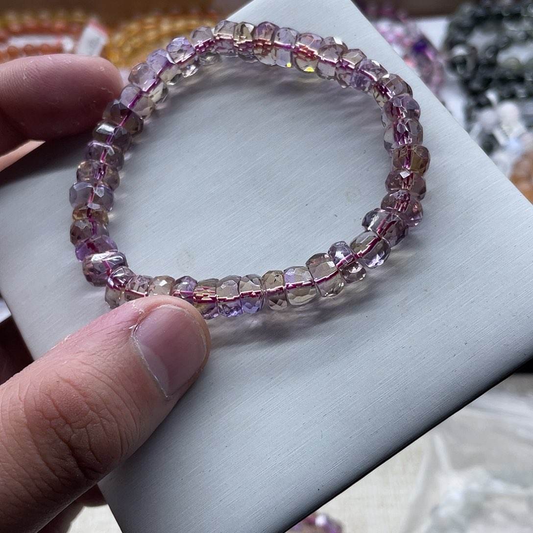 未镶嵌水晶手串紫黄晶随行手串