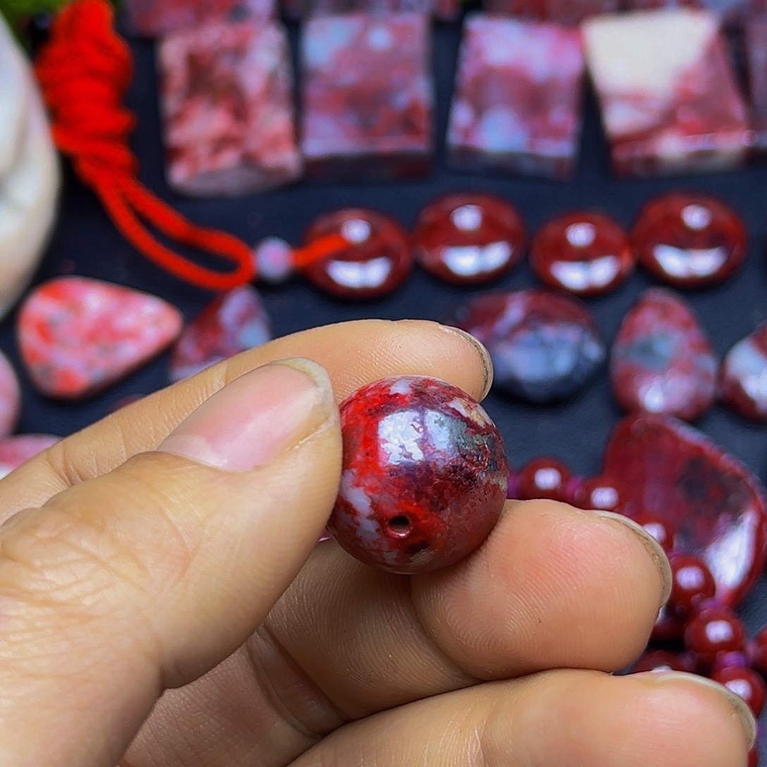 平***乐天然辰砂朱砂吊坠